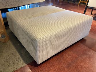 STEELCASE Coalesse Square Pale Houndstooth Ottoman