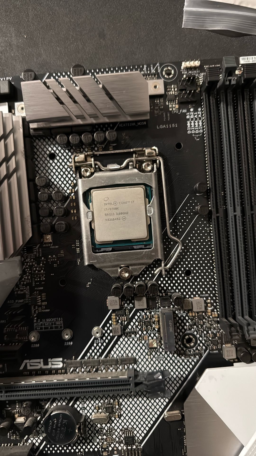 Intel I7 -9700k 3.6Ghz CPU