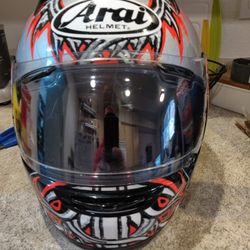Arai Silver/Black/ High Viz Orange Sz XL