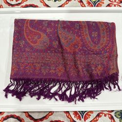 New | Purple Multicolor Pashmina Shawl