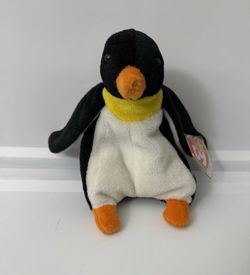 TY Waddle Penguin Beanie Baby 1995 #4075 Retired w/ Tags