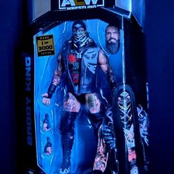 Brody King 1 Of 3000 Rare AEW Figure