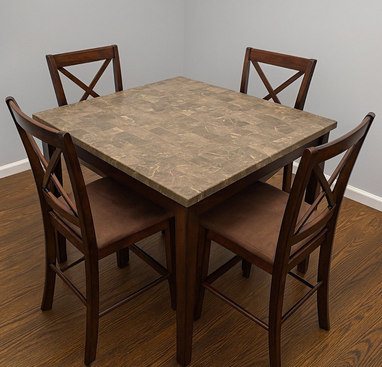 5 Piece Dining Table MARBLE
