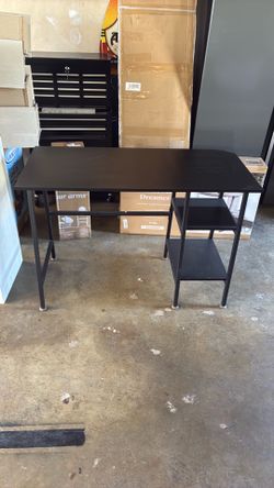 Black desk