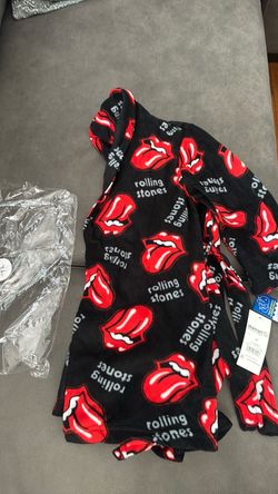 Rolling Stones Fleece Robe with Belt