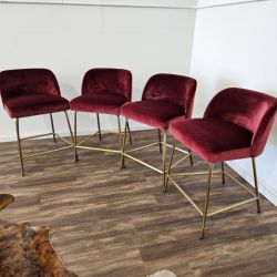 Counter Stools Velvet- FREE DELIVERY