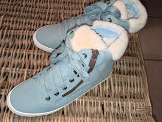 Blue Ankle Boots