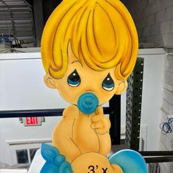 Wood Decorate Baby Boy 