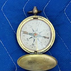 RARE WW2 TAYLOR ANTIQUE US ARMY CORPS CIVIL ENGINEERS BRASS POCKET FIELD COMPASS