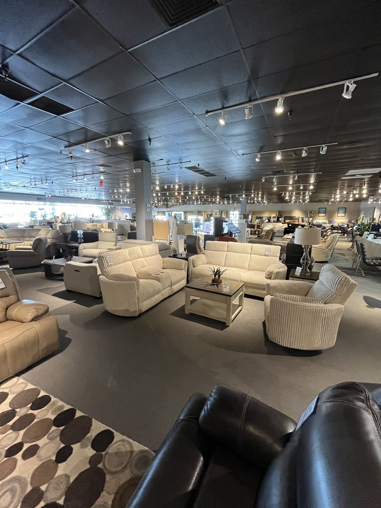 Ivory Power Reclining Couch And Loveseat