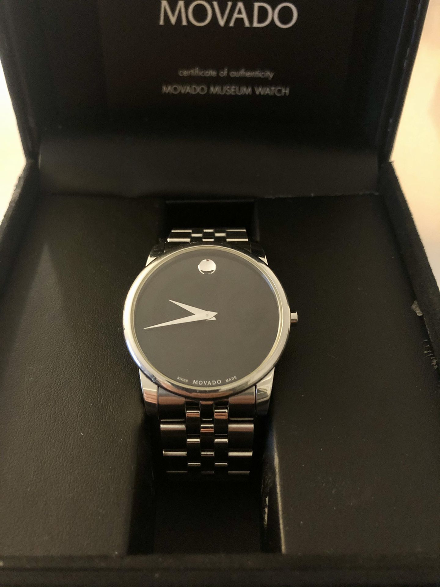 Movado Men's Museum Classic watch, 40 mm stainless steel case