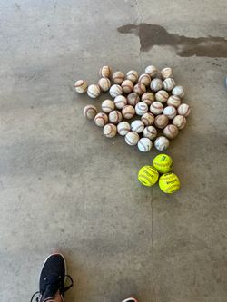 Softball and baseball balls