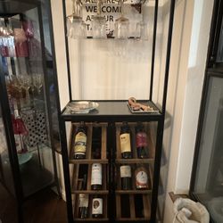 Wine Rack With Glass Doors 