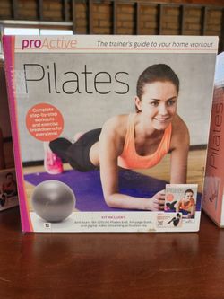 Brand New Pilates Home Workout Kit with 8" in. Pilates Ball