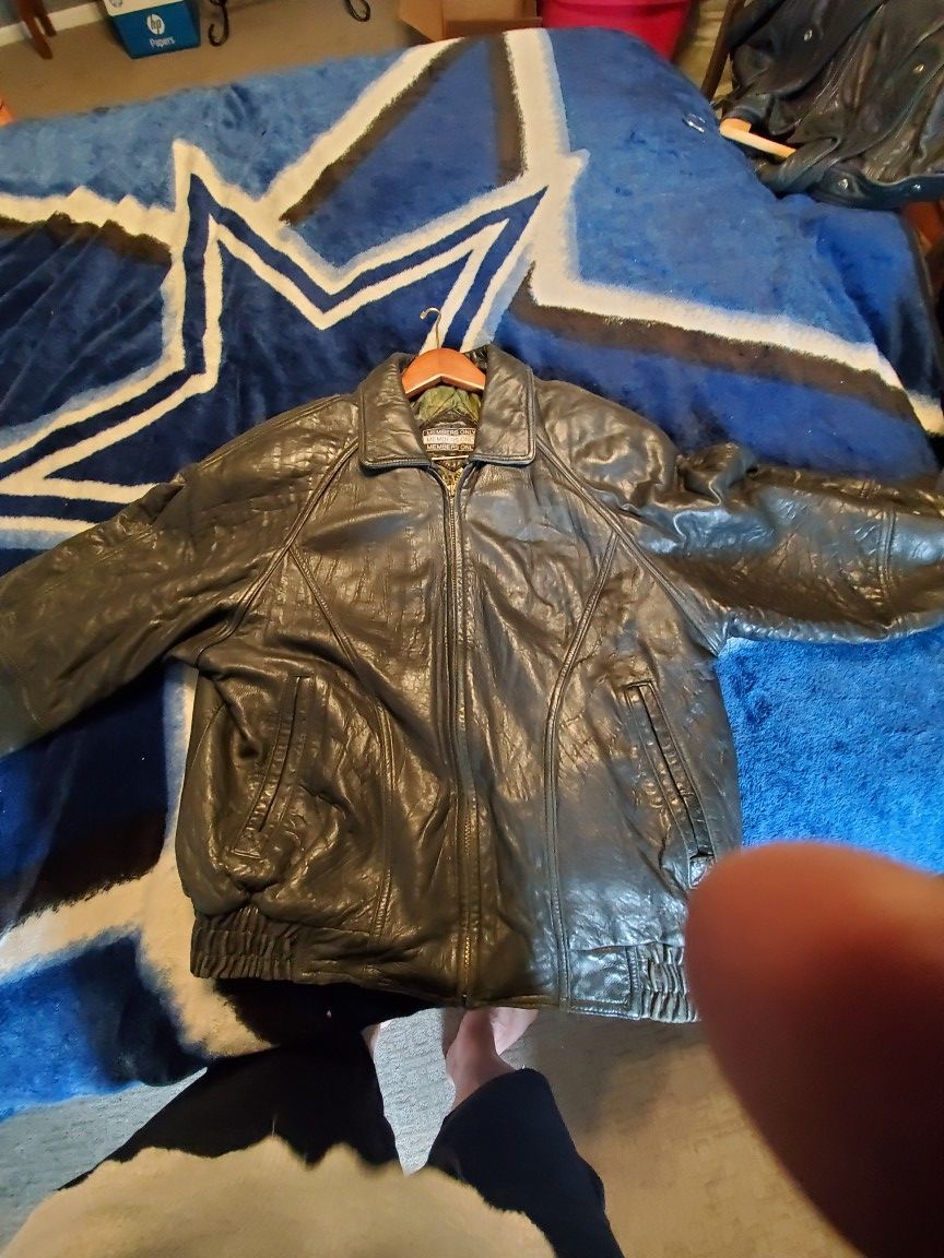 Vintage Members Only leather jacket