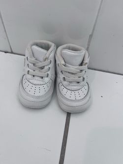 BRAND NEW Nike Force 1 Crib Shoes - All White Infant Size 2C