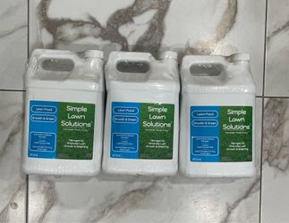 Simple Lawn Solutions Liquid Fertilizer 1 Gal - 3 Pack NEW