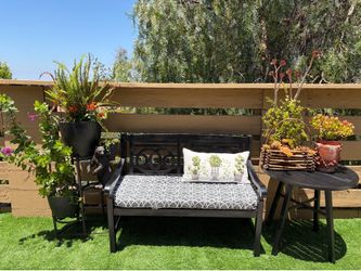 Grandin roads Outdoor patio bench for only 250