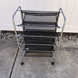 Mainstay 5-Tier Metal Shoe Rack