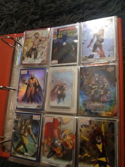 Marvel cards with binder