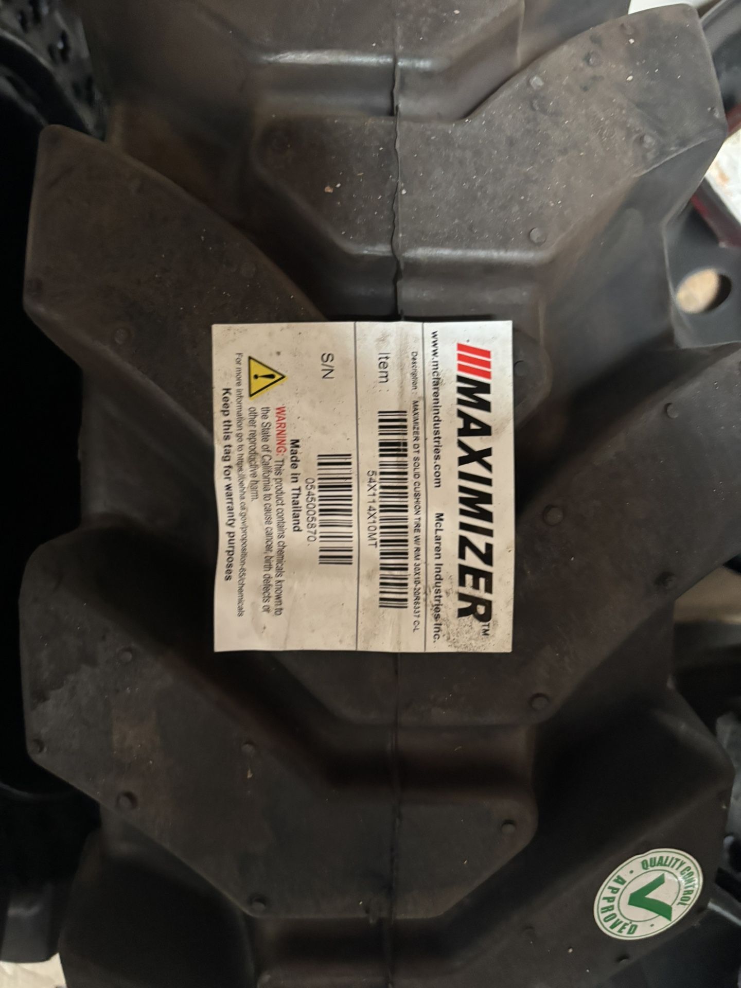 4 Solid Tire Bobcat 30-10x20 Or 10-16.5 $1750