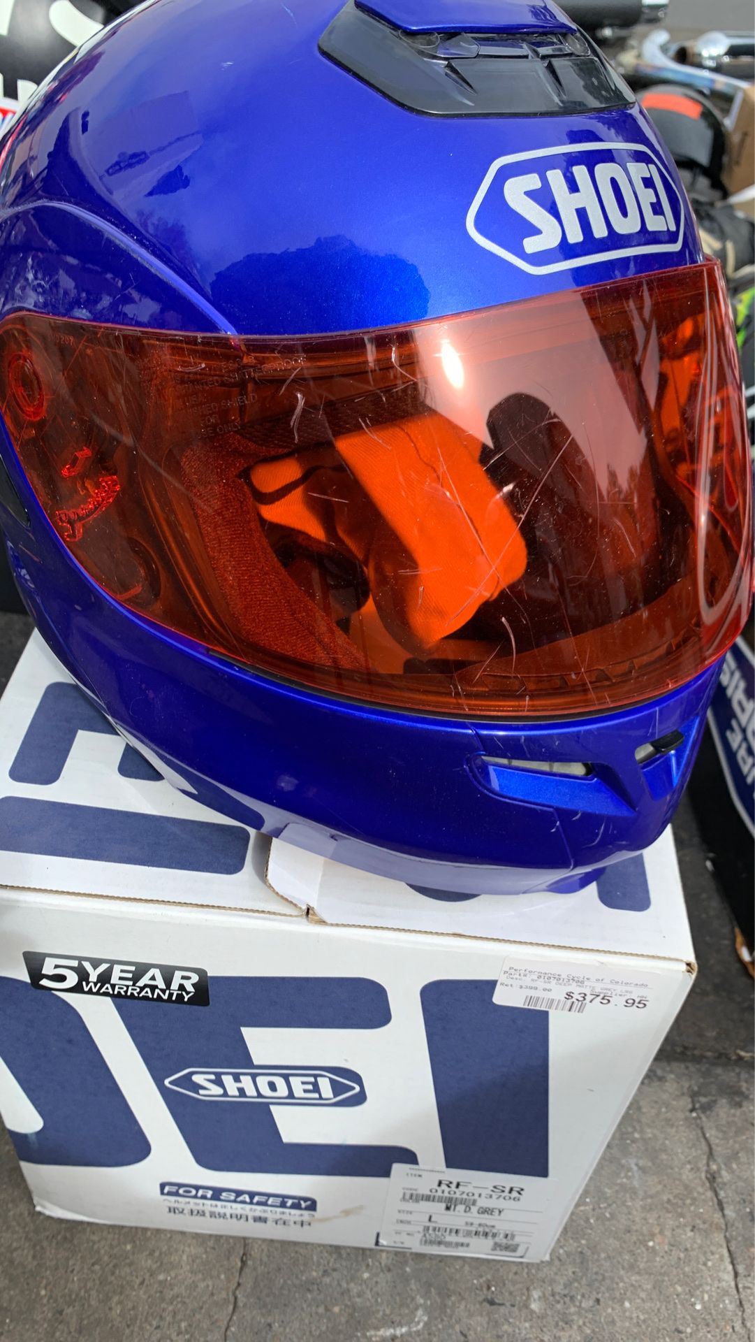 Men’s motorcycle helmet large