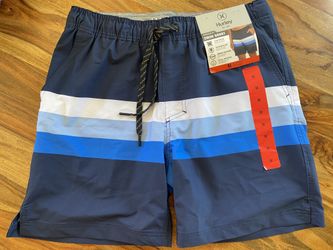 🩳 NEW Hurley Men’s Medium Swim Trunks Shorts Swimsuit Navy Blue with Pockets 