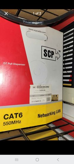 SCP CAT6E 23awg 550mhz UTP Green 1000ft each