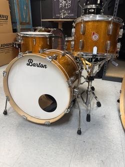 Barton Gold Sparkle Maple Drum Set