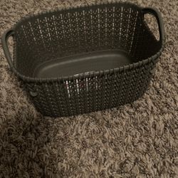 Grey Knit Collection Basket 