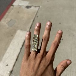 Big 10k Nugget Ring