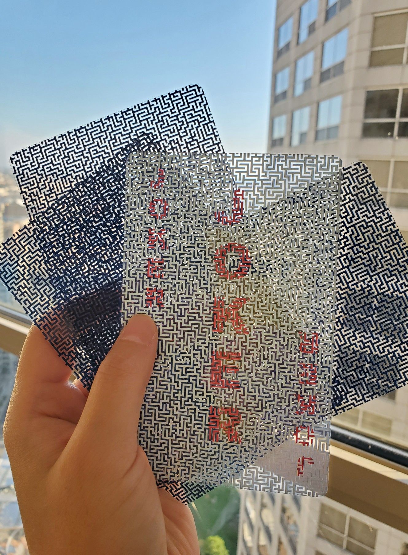 PVC Transparent Poker Cards