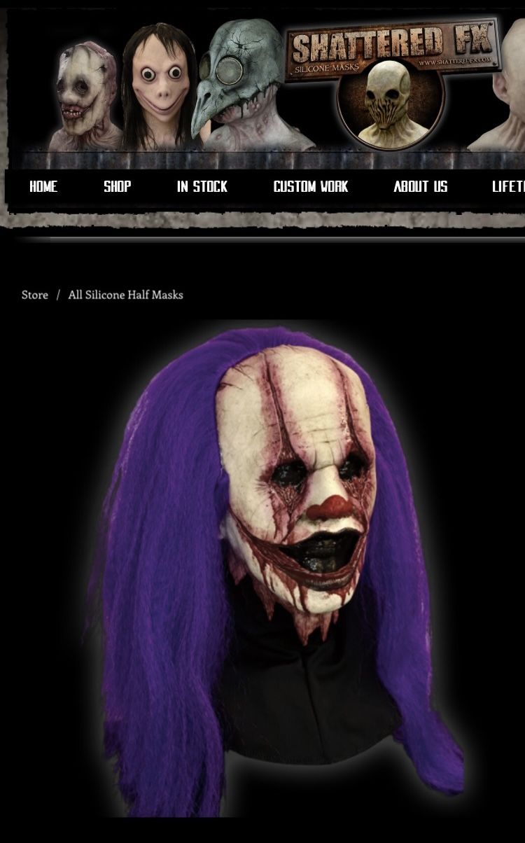 Clown Mask Shattered Fx