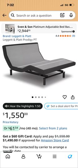 Georgetown Adjustable Bed