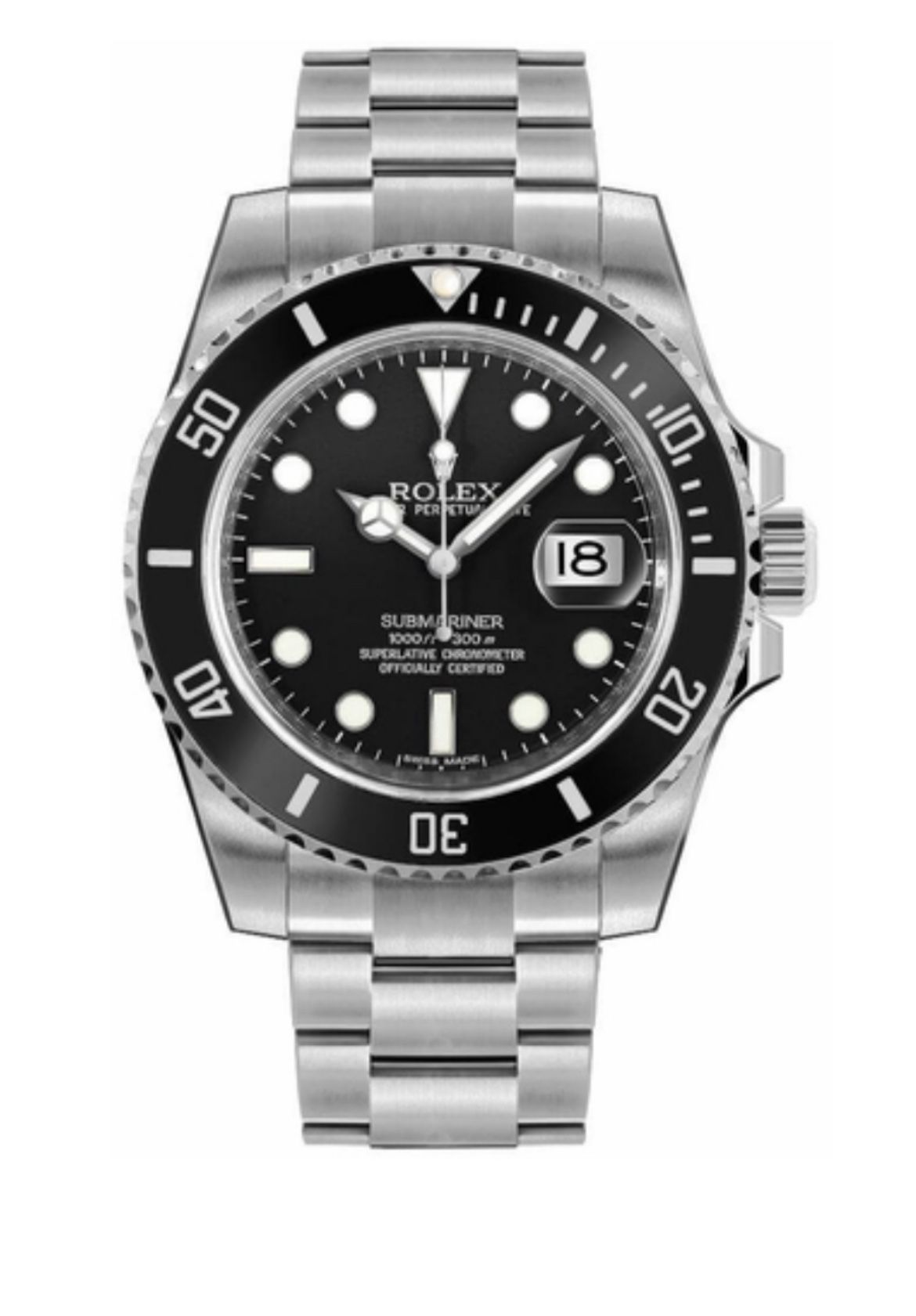 Rolex Submariner Black Oyster Steel Men’s Watch (40mm)