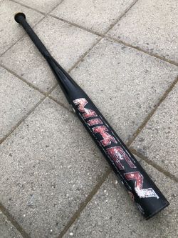Miken Vicious Softball Bat 34” In Solid Condition . Have more equipment available