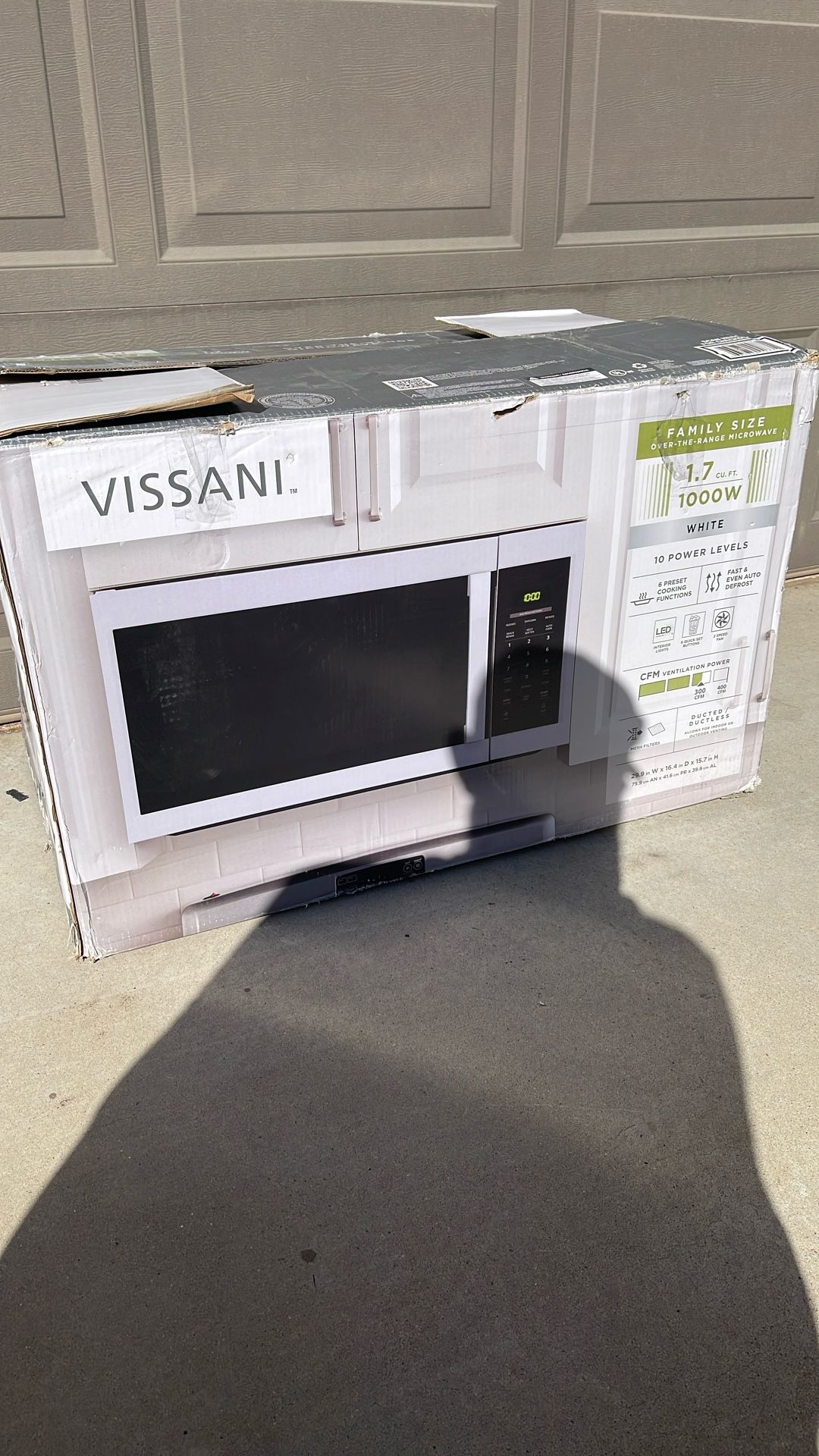 Vissani Over The Range Microwave