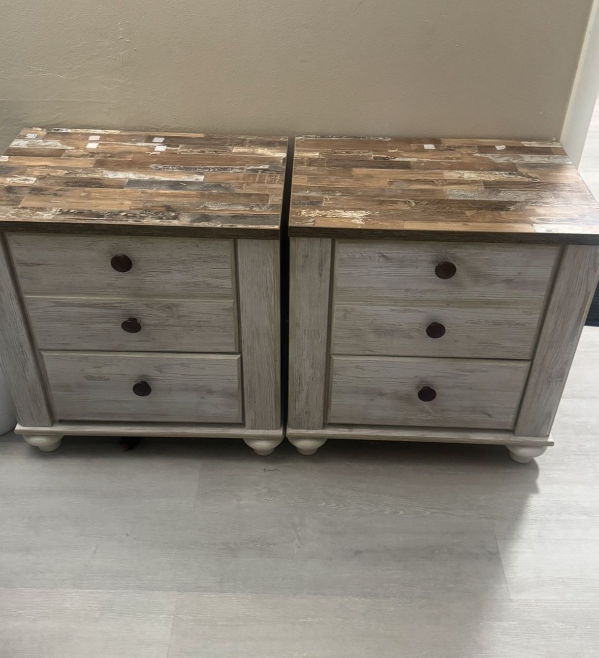 Farmhouse 2 Drawer Nightstand Dresser