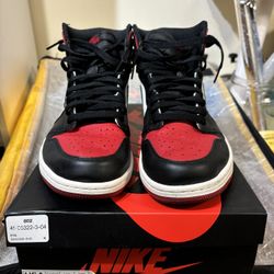 Jordan Retro 1 Bred Toe