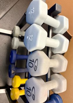 Dumbbells Cast Iron with Neoprene Coat (ASK for PRICES)