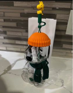 Starbucks Peanuts Snoopy Cold Cup with Straw