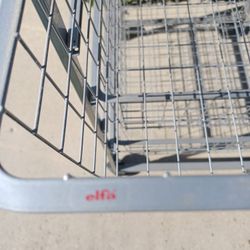 Elfa Metal Wire Storage Cart With Wheels