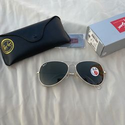 Polarized lenses aviator 3025 sunglasses Rayban never used