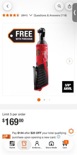 Milwaukee M12 3/8 cordless wrench new