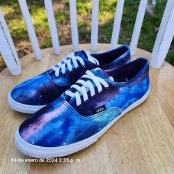 🙋‍♀️🙋‍♂️Vans Galaxy Cosmic Unisex Low Top Shoes, Size 5.5 Men's/7.0 Women's