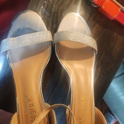 Silver Dress Sandals