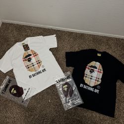 Burberry Bape shirts