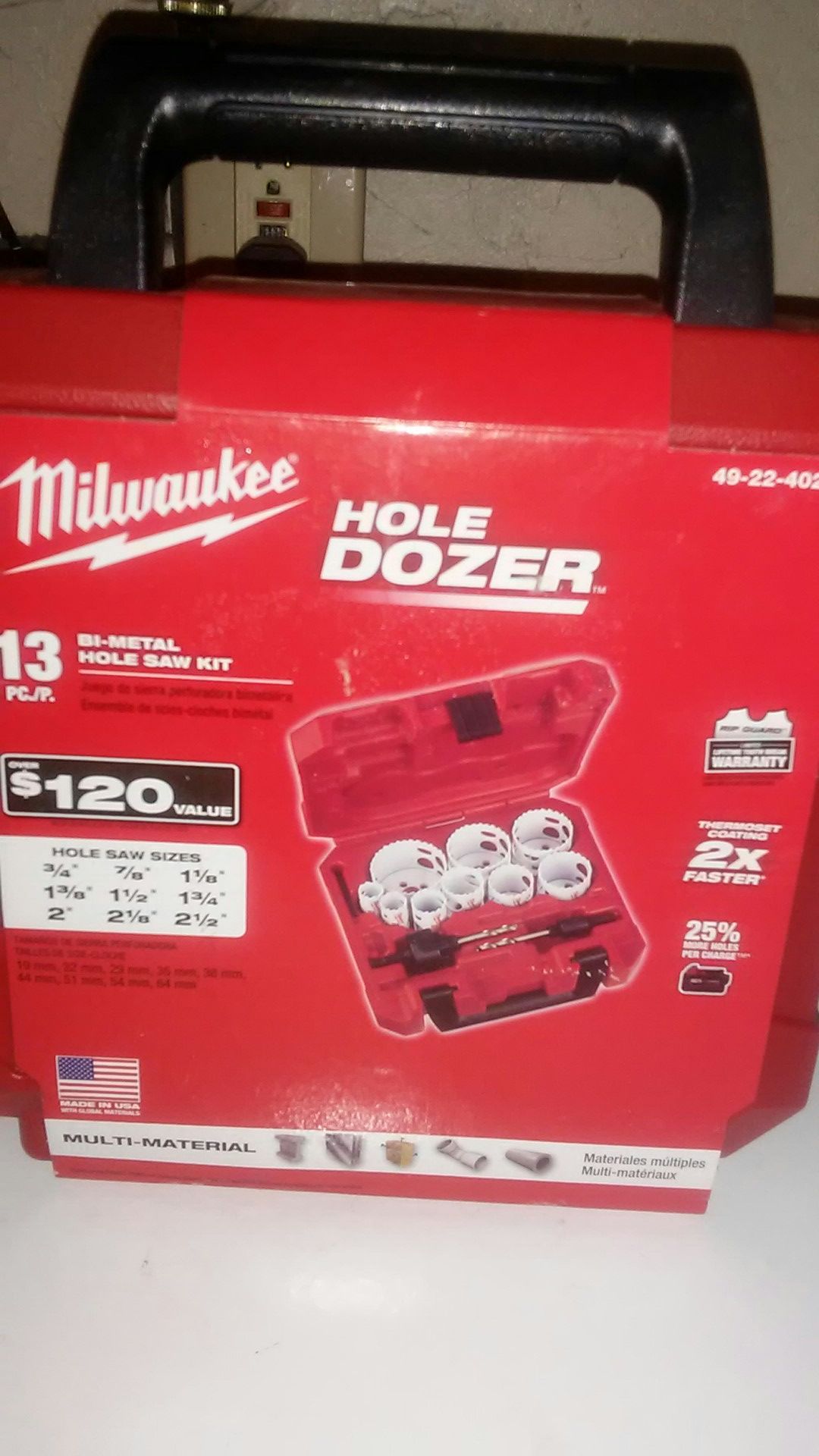 MILWAUKEE 13 pc BI METAL HOLE SAW KIT