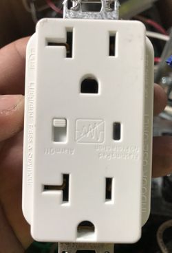 Surge protector receptacle duplex