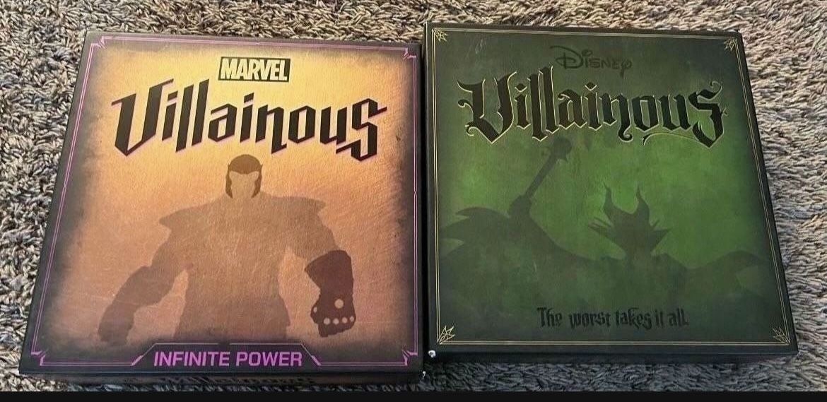 Disney Villainous And Marvel Villainous Board Game Set